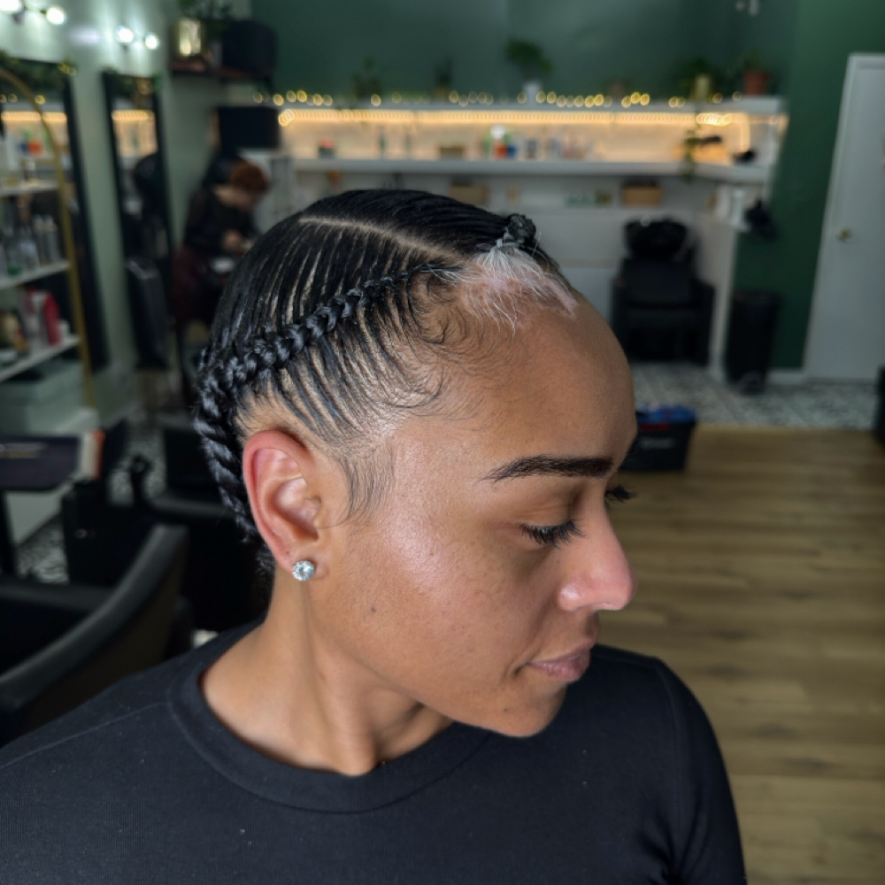 Crown Braid Without Added Hair at Elore Beauty Space / Natural Hair Salon in New York, NY