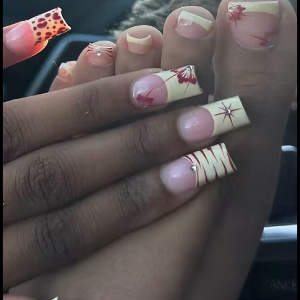 Tips & Toes ✨ (medium/long) at Kè Luxè Beauty Bar in Louisville, KY