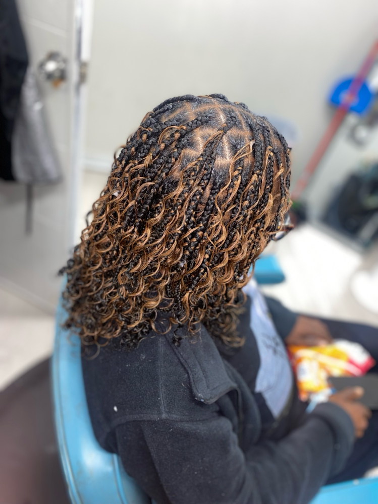 Boho Knotless Bob