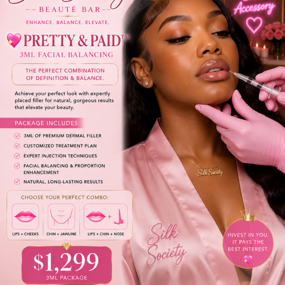 💖 PRETTY & PAID™ 3ML Facial Balanc at Silk Society Beauty Bar in Houston, TX