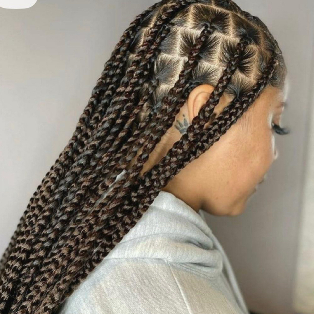 Jumbo Knotless Braids at Quin's Hair Braiding in Upper Marlboro, MD