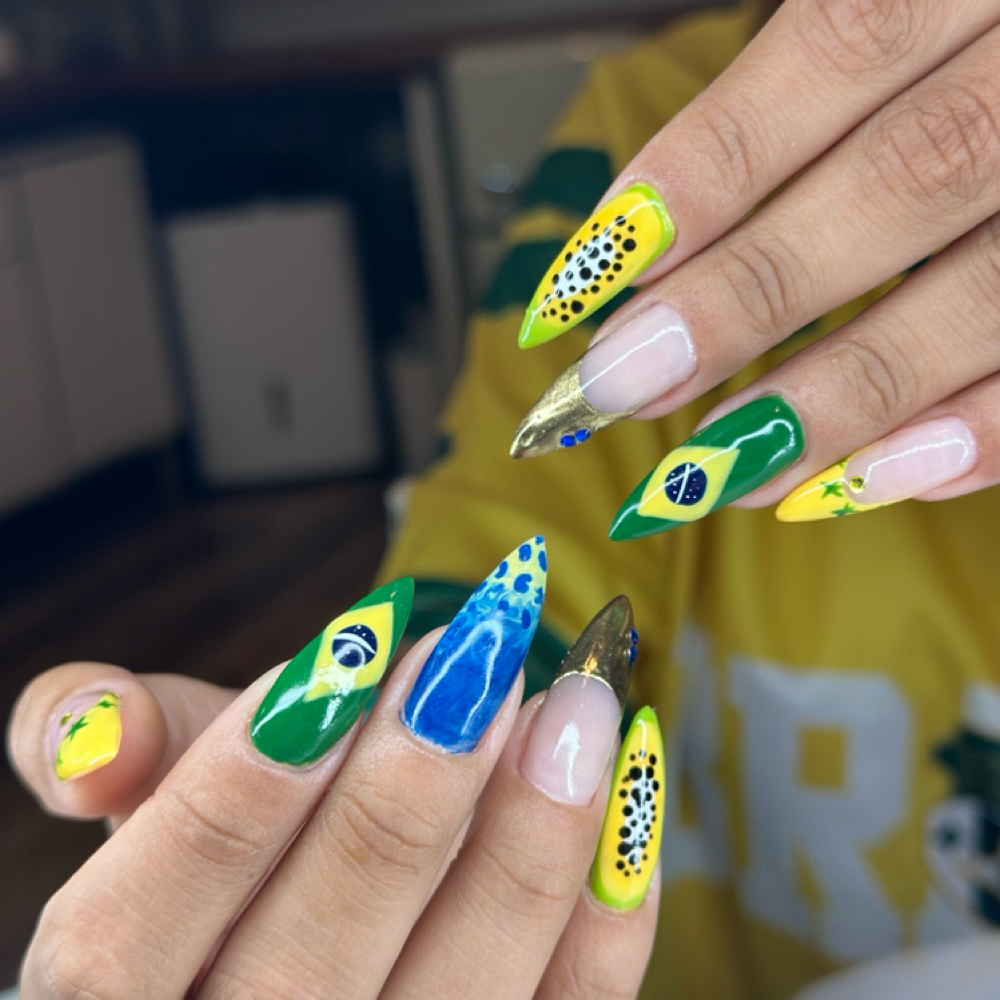 Gel Extention Full Set + Design at Marjorie Zotti in Vineyard Haven, MA