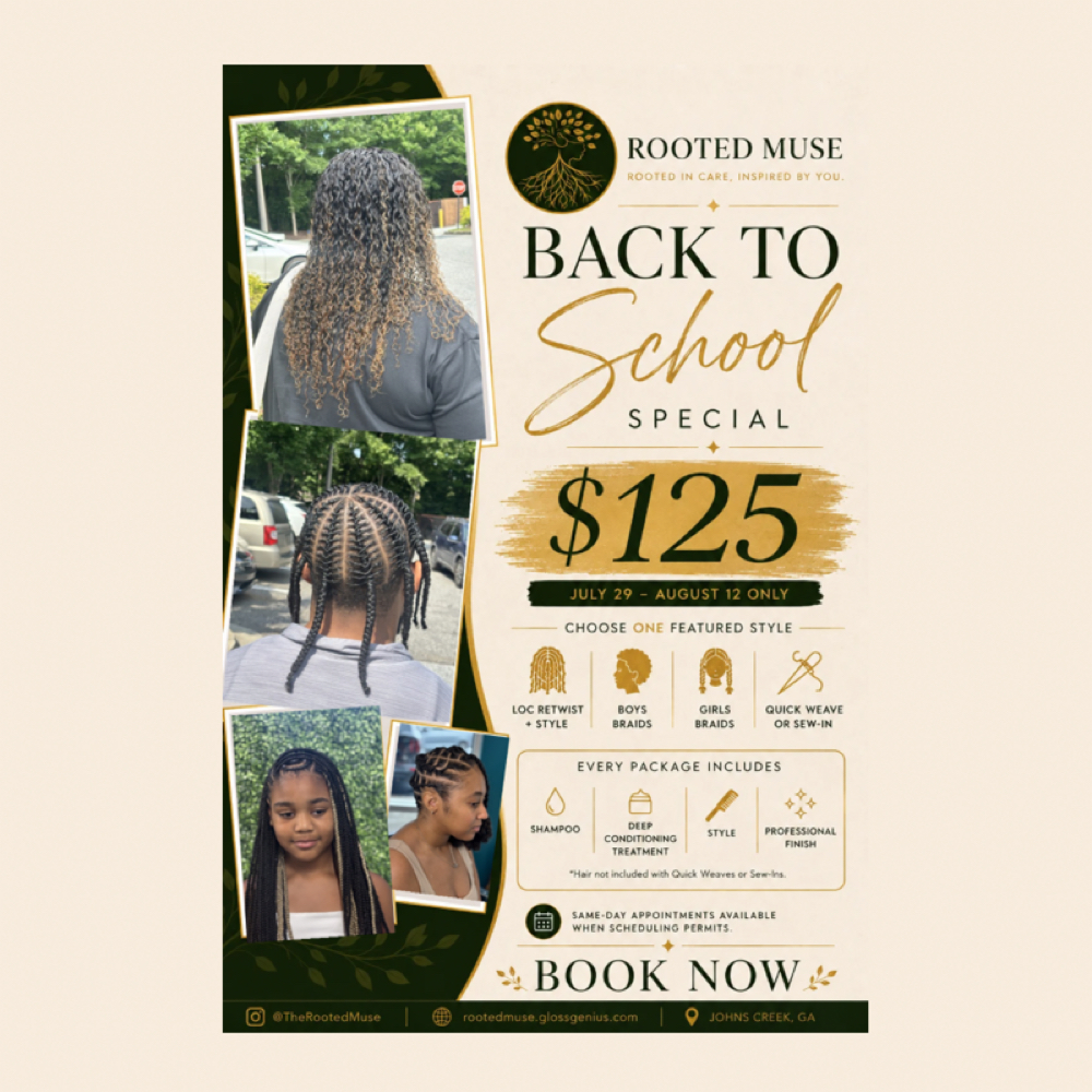 📚 Back-to-School Refresh at Rooted Muse, LLC in Duluth, GA