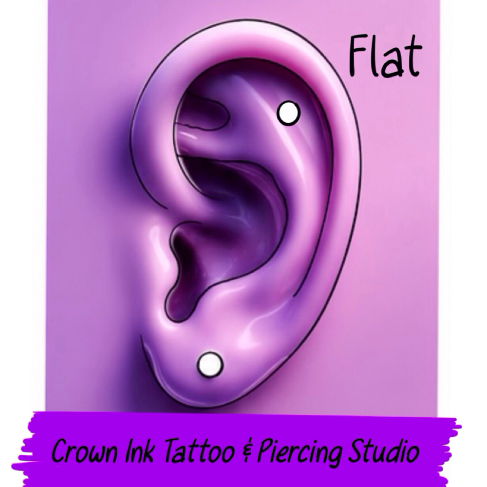 Flat at The crown ink studio in Corpus Christi, TX
