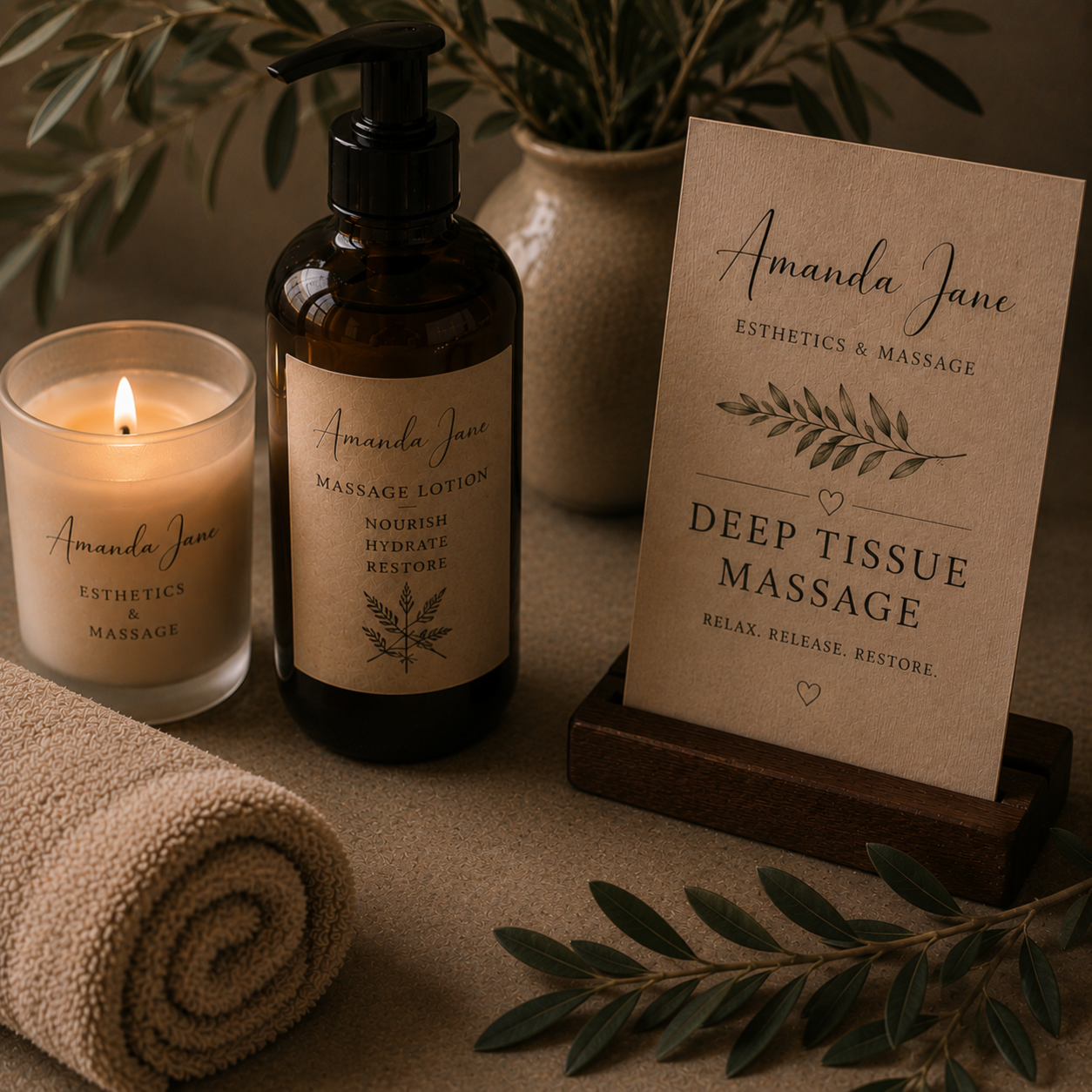 Deep Tissue Massage 60 Min at Amanda Jane Esthetics & Massage in Salado, TX