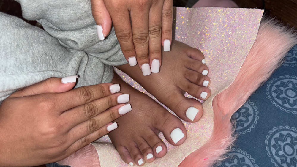 Natural Overlay Mani/Pedi at NailsByAprel in Saltillo, MS
