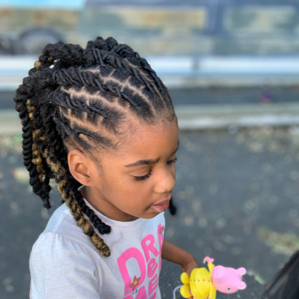 Kids 12 & Under Loc Retwist & Style at RockN Beauty Bar in Antioch, CA