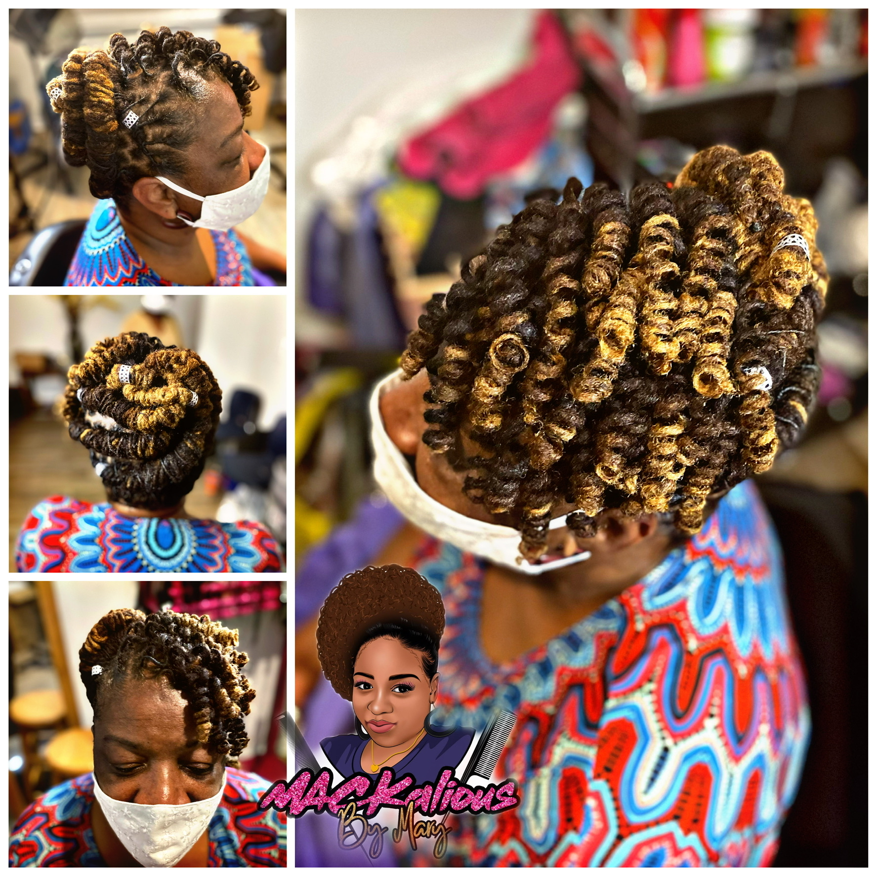 Adult Retwist W/curl Style