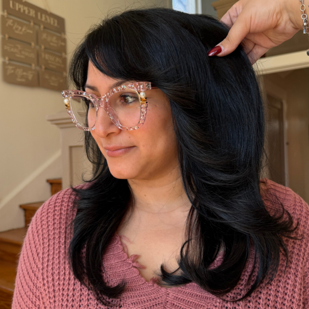 Root Refresh + Gloss at Crowns Down Hair Studio in New Braunfels, TX