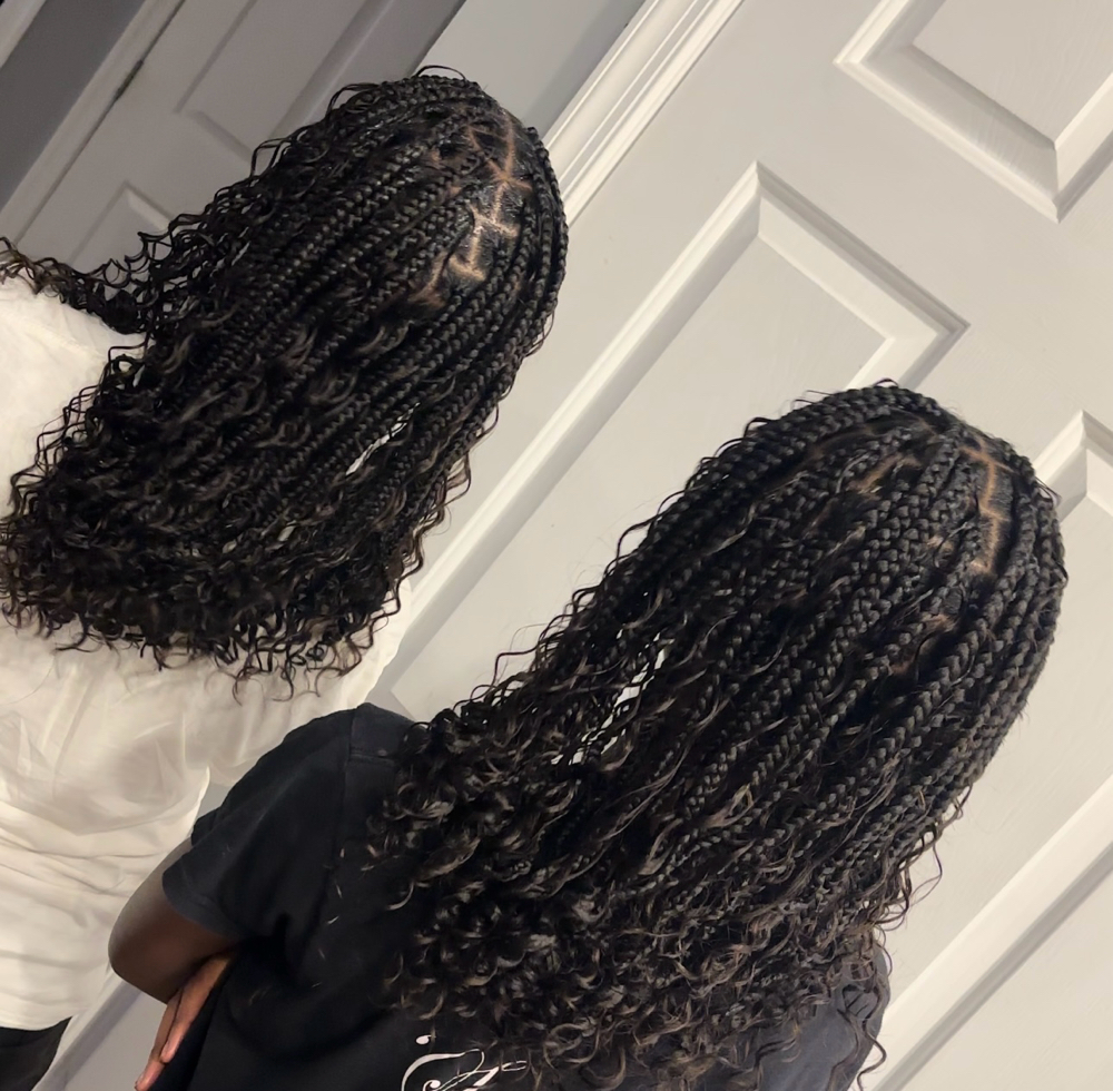 Boho Knotless Bob