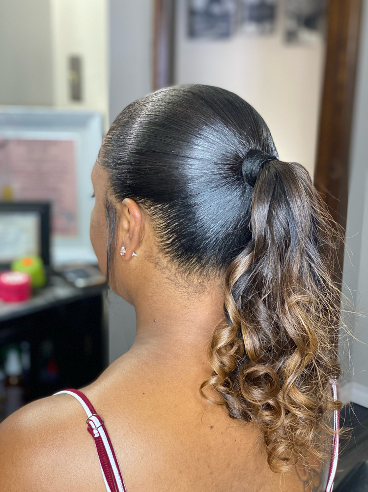Sleek Ponytail-Half Up/Down