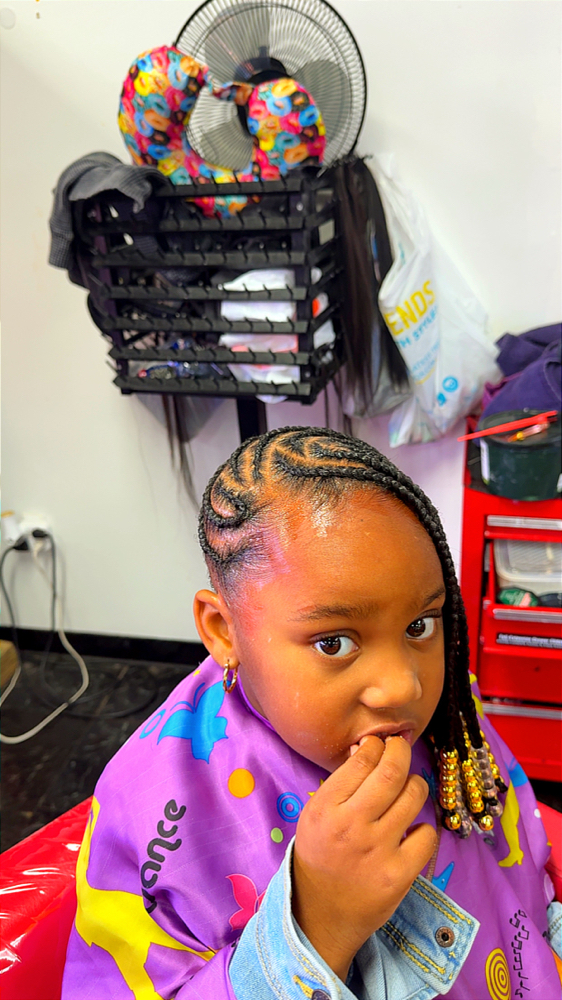 Kiddie Braids W/weave