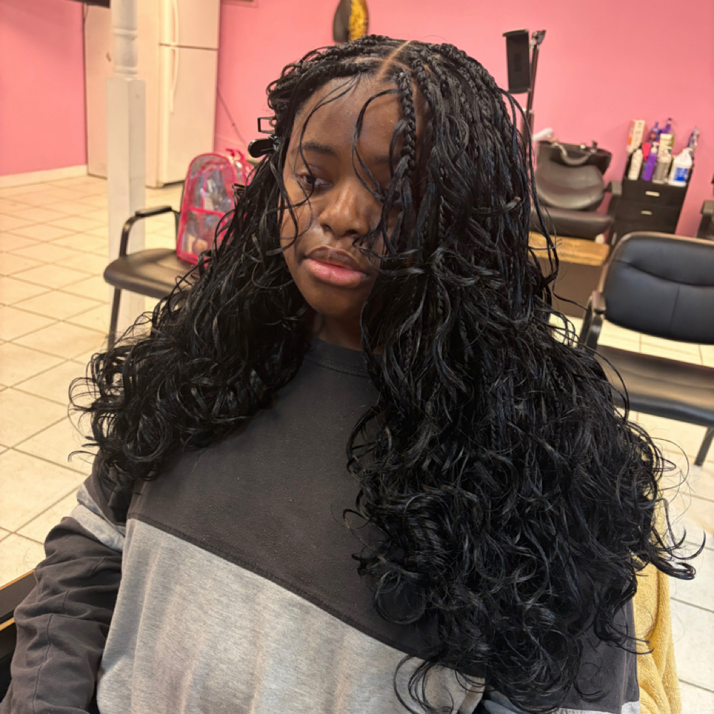 French Curl Braids at A Touch Of Beauty LLC in Mobile, AL