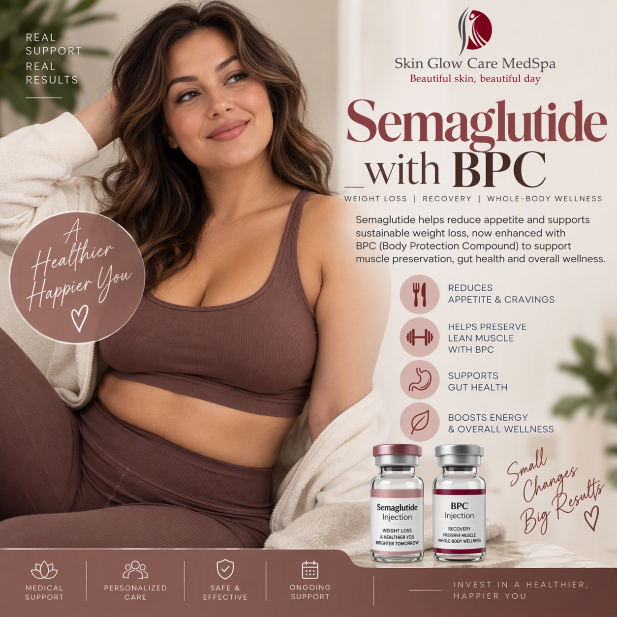 Semaglutide with BPC at Skin Glow Care MedSpa in Modesto, CA