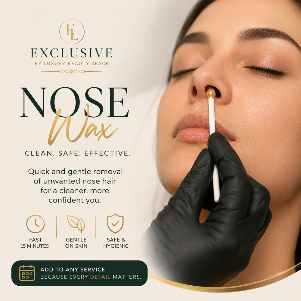 Nose wax at Exclusive by luxury beauty space in Elizabeth, NJ