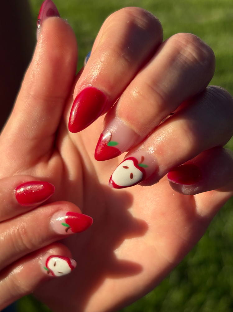 Acrylic full set (short) at Dolled Up Nails by Harley in saint.joseph, MO