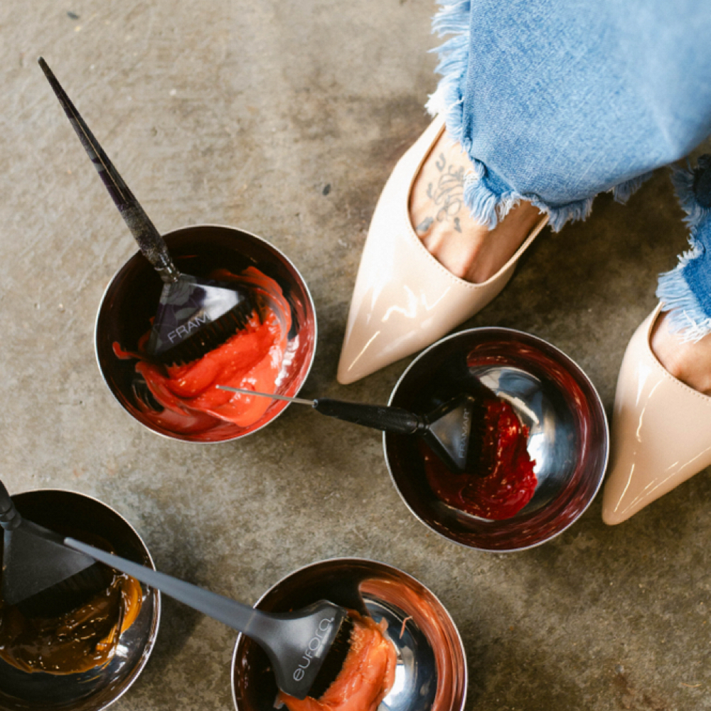 Base Color (Root touch up) at KM Hair Studio in Virginia Beach, VA