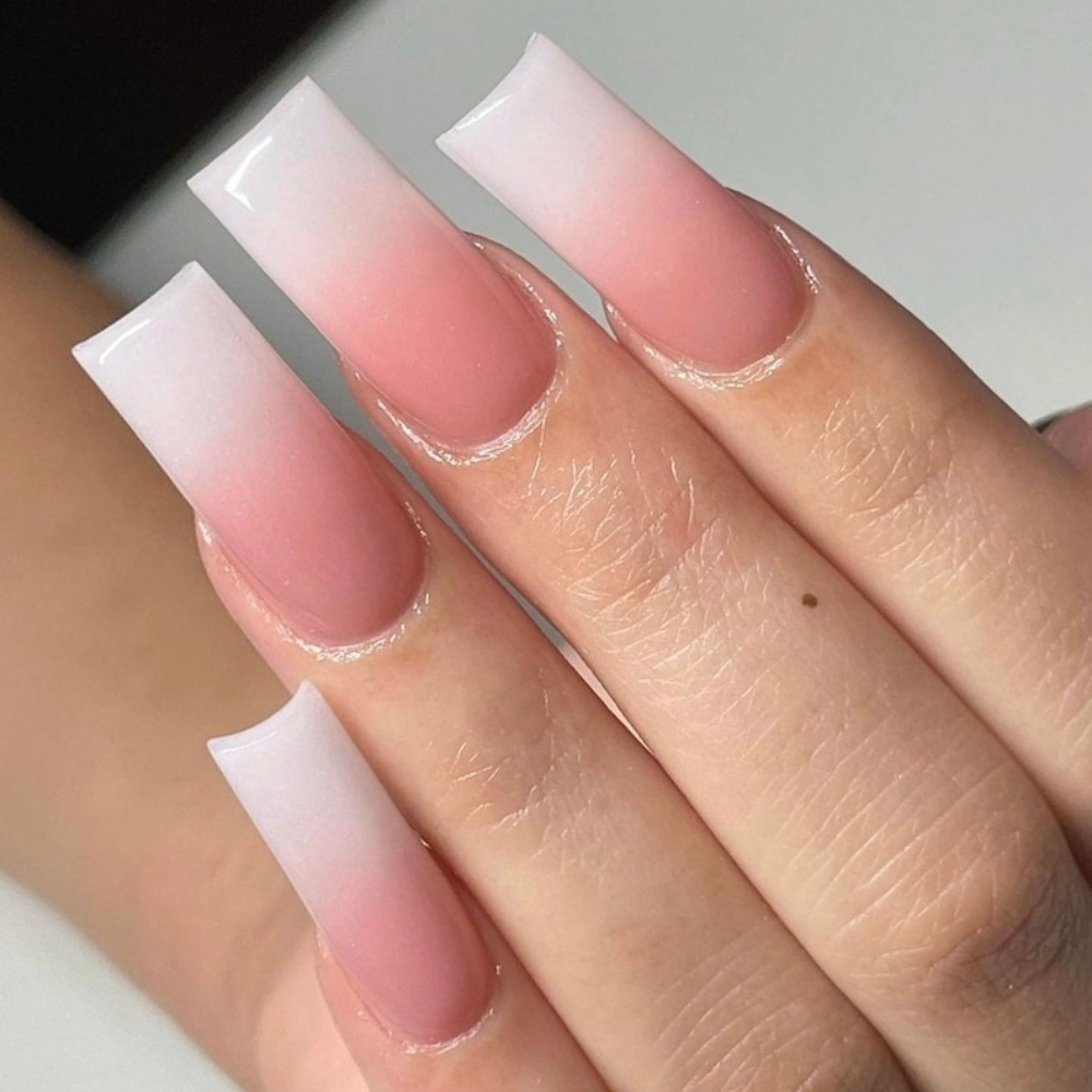 Pink & White/ Ombre Full Set at NAILS U LOVE in Village of Clarkston, MI