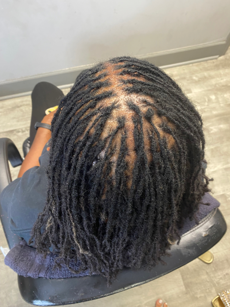 Sister Locs (short Hair) Above Nip