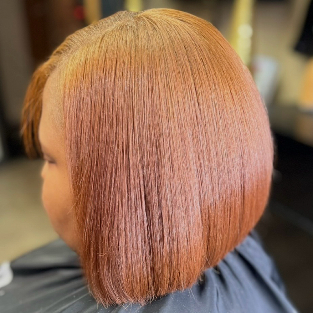 Bouncy Silk Flatiron Shorter Hair💞 at NERDY GIRL BEAUTY STUDIO ✨✨ in 48034