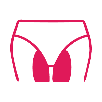 Inner thigh wax