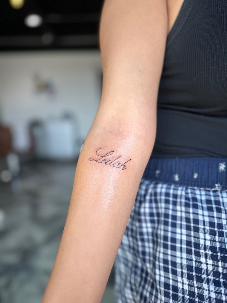 Fine Line Tiny Tattoo at House of Blondes in Canton, TX