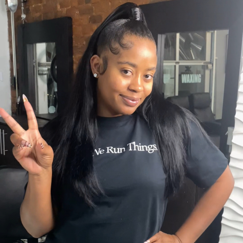 Half Up Half Down at SheQuita Re’Nee Hair in Atlanta, GA