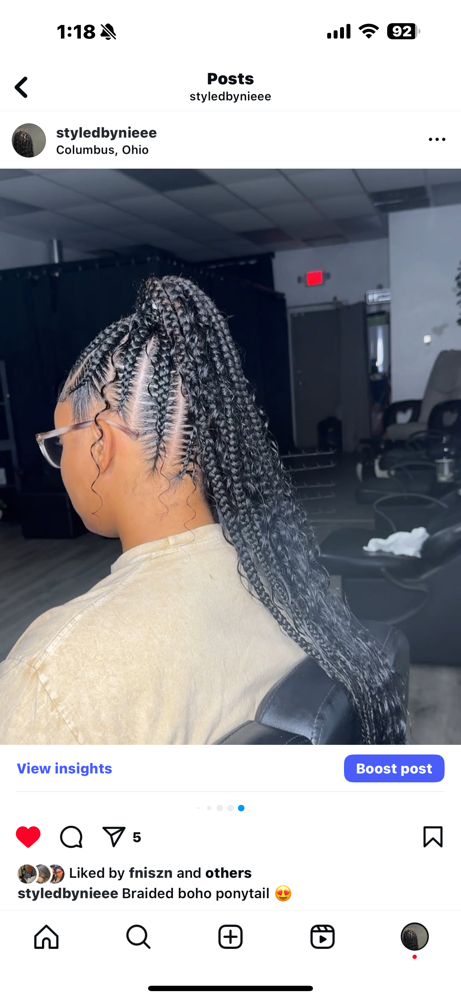 Smedium Bohemian Ponytail