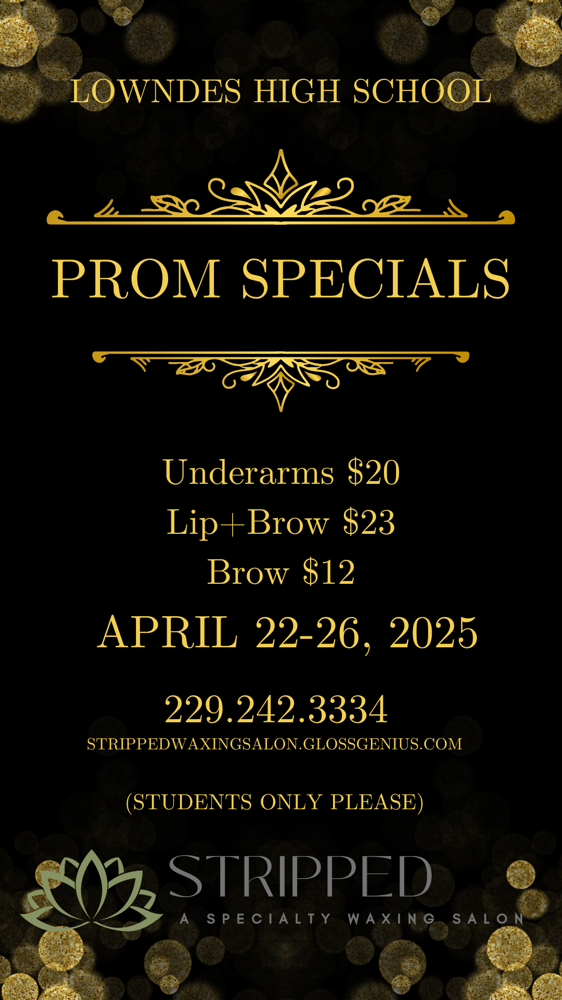 Prom Underarm Wax