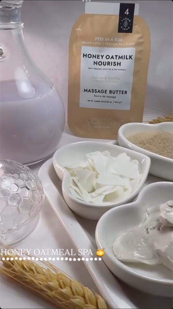 Honey Oatmeal Spa Pedi 🍯