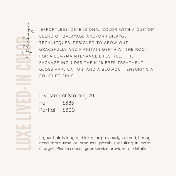 Luxe Lived-in Color Package