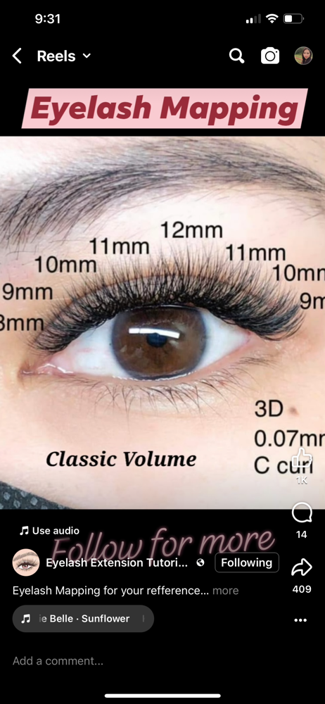 Eyelash Extension/volume at Mary Brows & Lashes in Campbell, CA