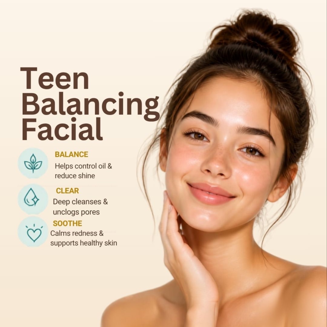Teen Balancing facial at Euveda Facial  Spa in Charleston, SC