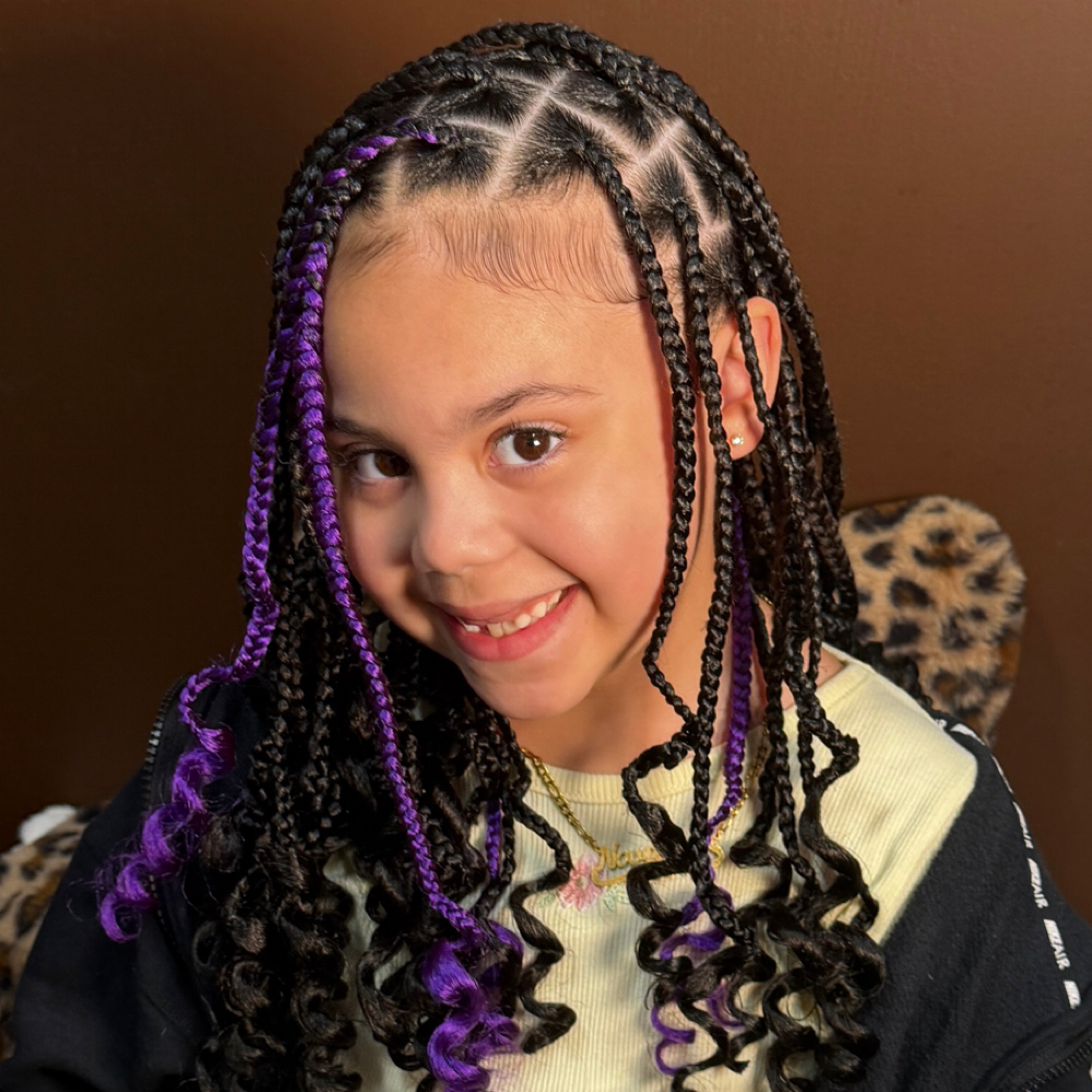 (Kids Only): Medium Knotless Braids at Diliaspecialtouch LLC in Dracut, MA