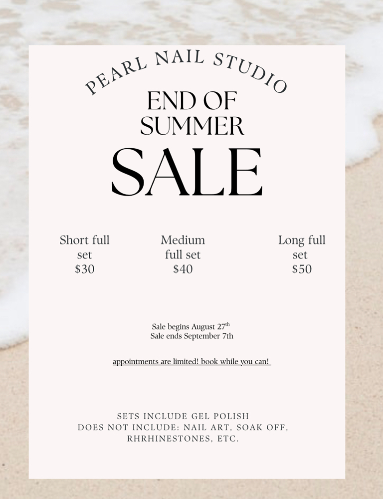 End Of summer sale