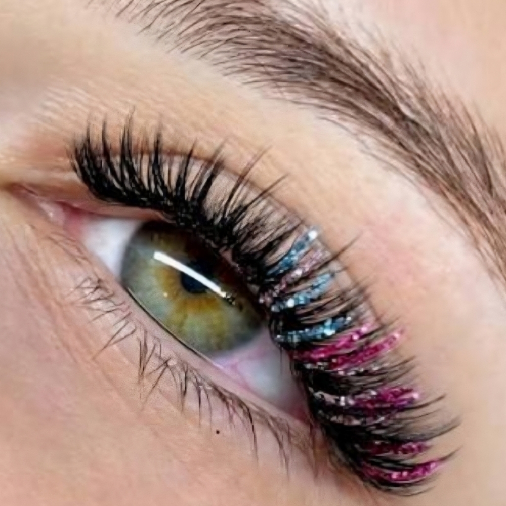 Glitter Lashes at Blended Edge Salon in Great Falls, MT