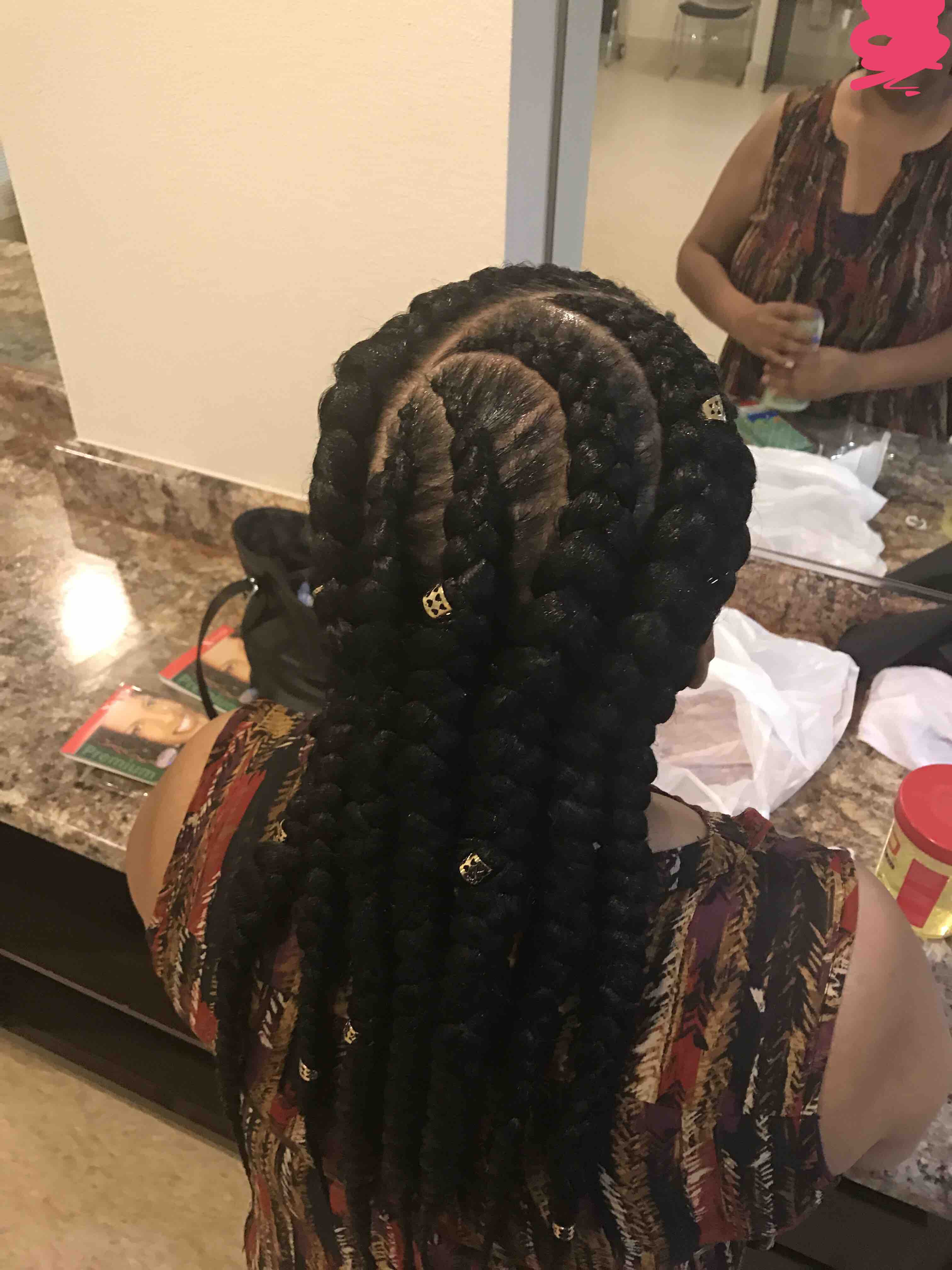 Medium - Large Feed In Braids