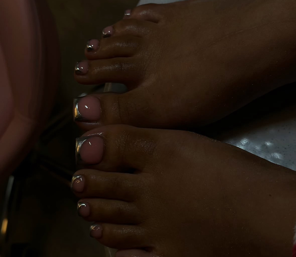 dry pedi - no water - acrylic or gel X toes