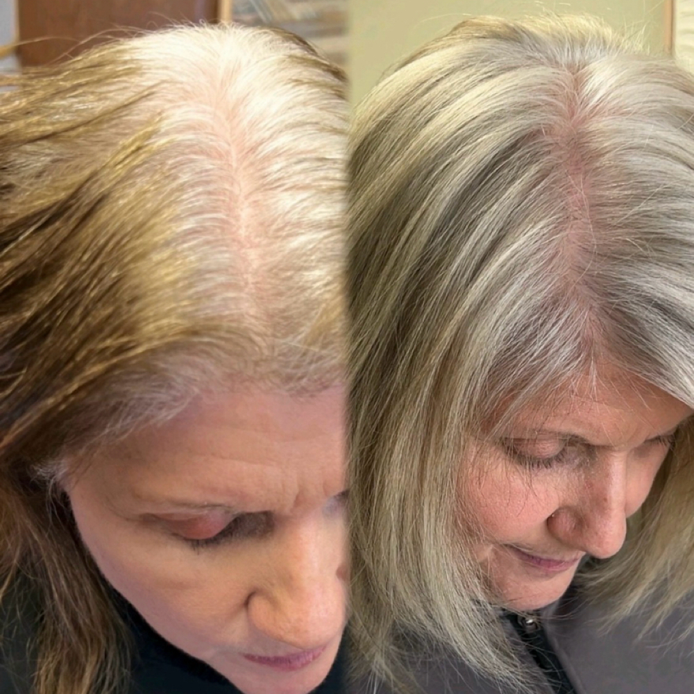 6 Month Grey Blending Journey at Sandra Harens Grey Blending Specialist in Rapid City, SD