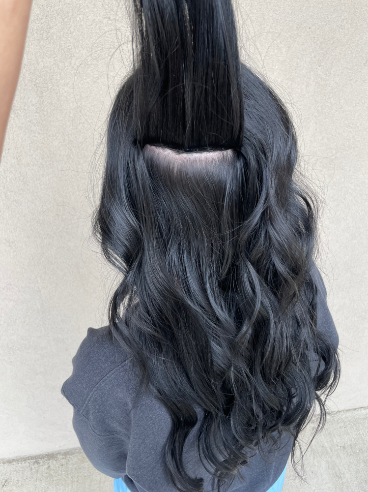 Hand Tied Hair Extention Install at Bayou Beauty By Tara LLC in Livingston, LA