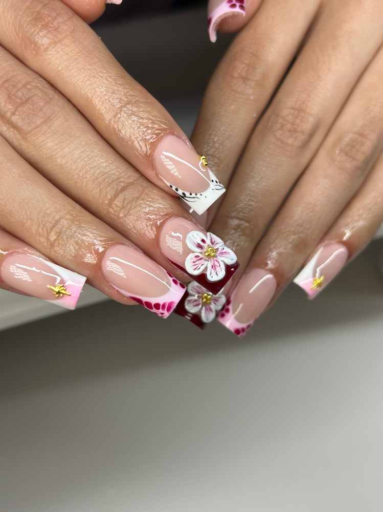 Gelx Extensions Full Design at NAILS BY HEIDI LLC in Cicero, IL