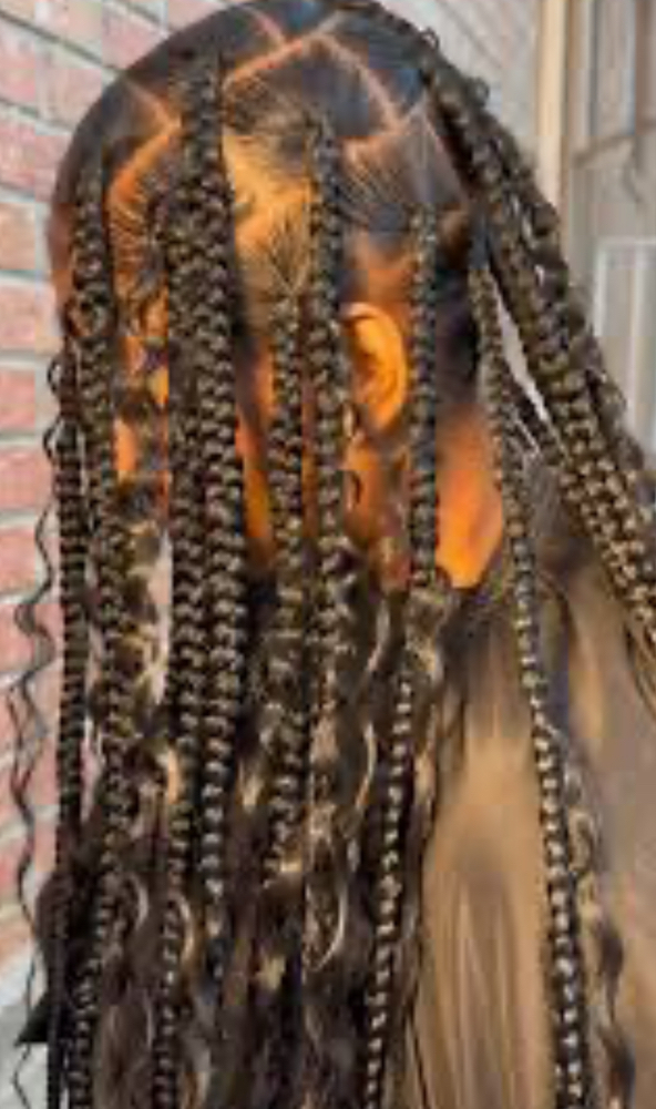 Large Boho Braids / No Hair