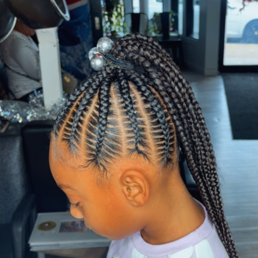 Medium Braided Ponytail at Bri Braids in Berkeley, MO