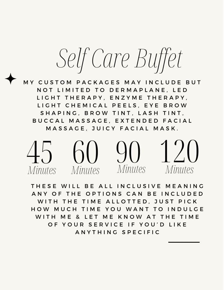 Self Care Buffet Packages