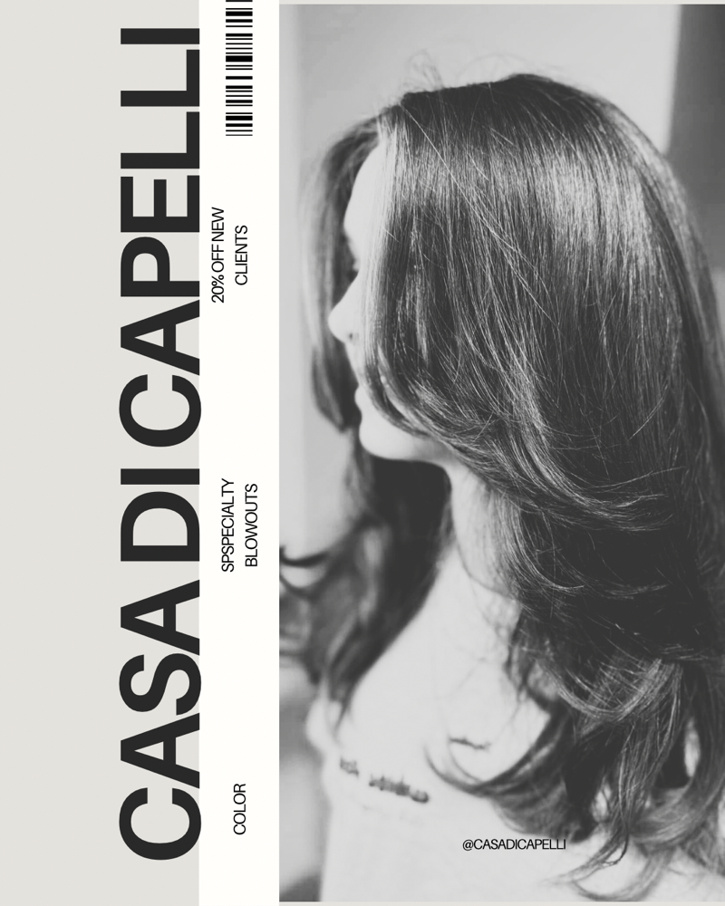 Promotional shampoo blow dry  style