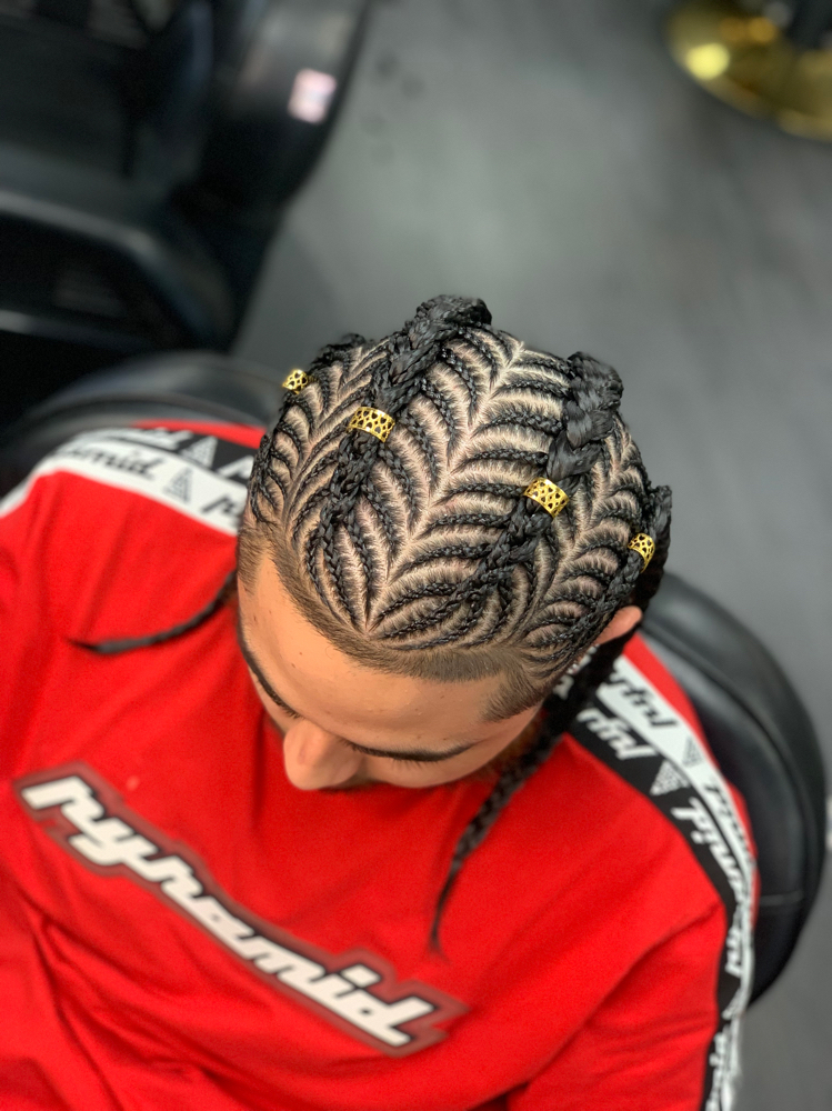 4 Fishbone Braids (Full Head)