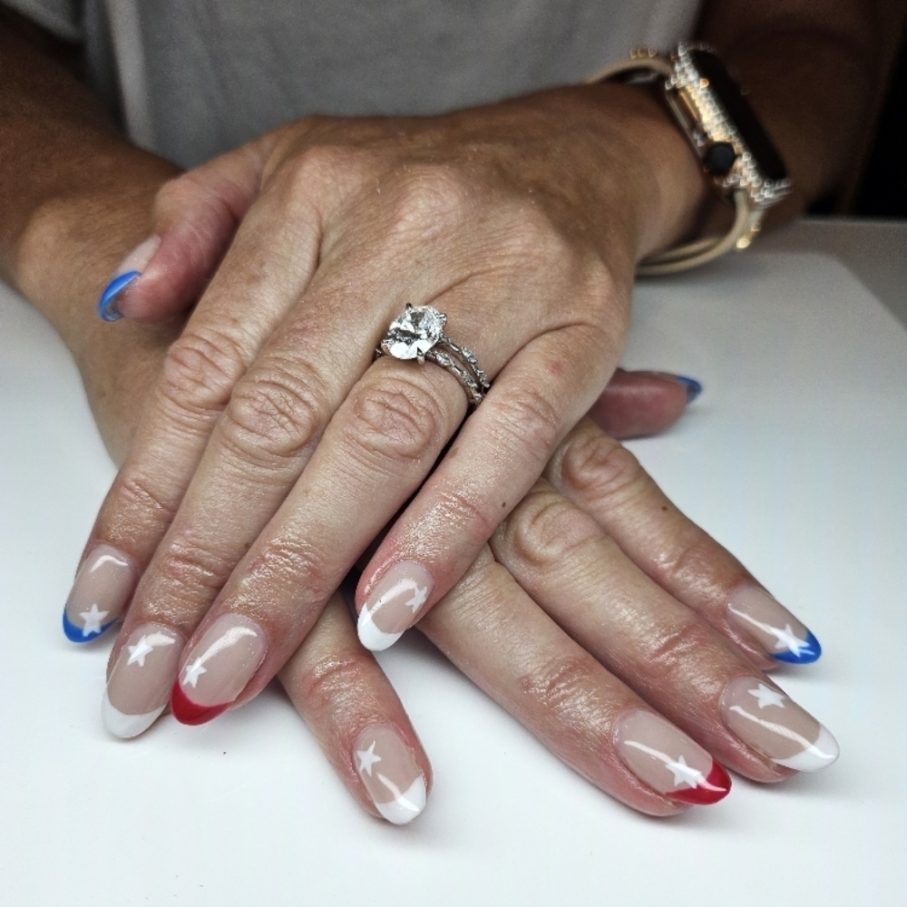 French Nail Art at Stormy Day Nails in Lake Worth, TX