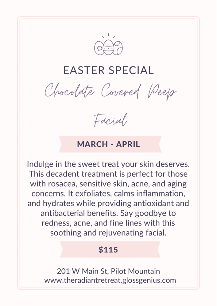 Chocolate Covered Peep Facial