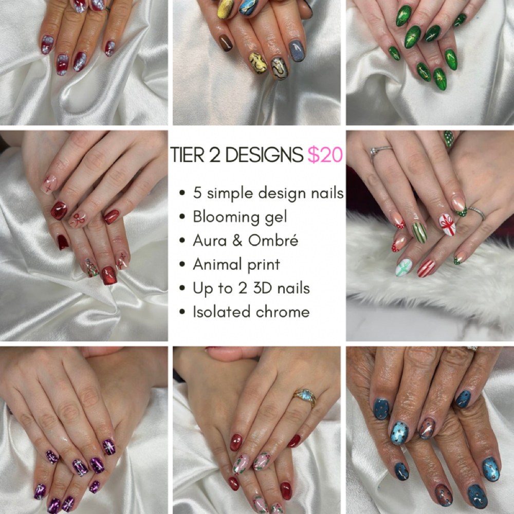 Tier 2 Design at Lunar Nails in Southampton, MA