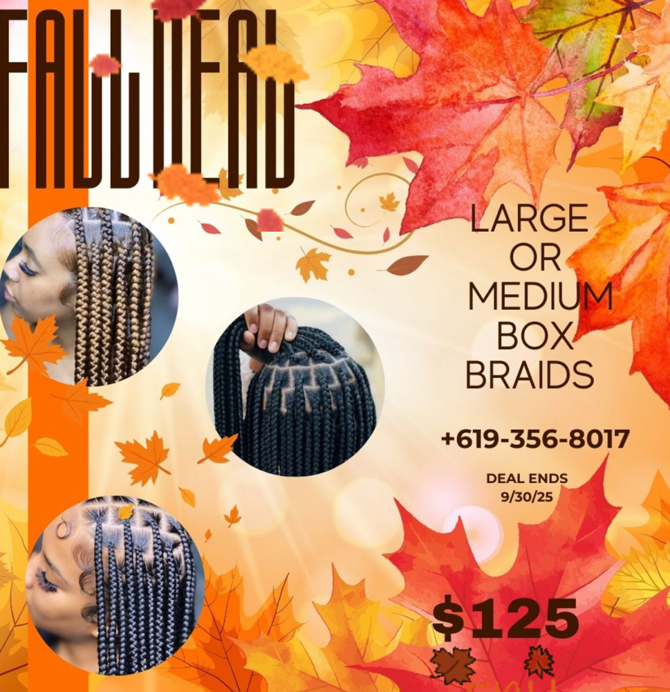 🍂Fall Deal: Box Braids🍁